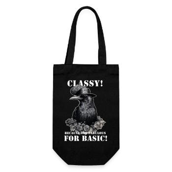 Corbeau steampunk - Sac à bouteille - noir - Devant