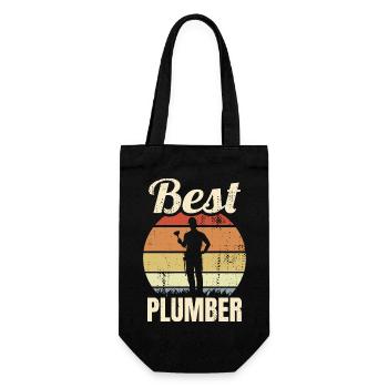 Meilleur plombier - Sac à bouteille - noir - Devant