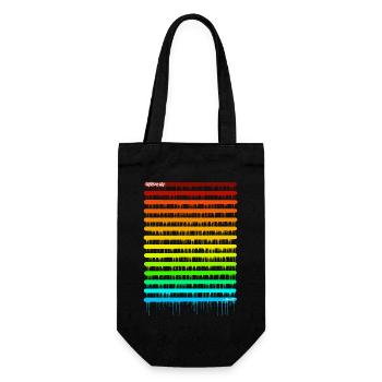 Colors and Drips - Gift Bag for Bottles - black - Front