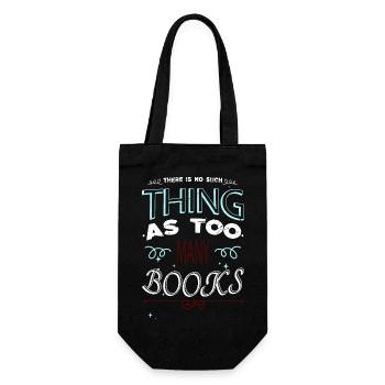 books coffee book keeper gift joke movies a time - Geschenkbeutel für Flaschen - Schwarz - Vorne