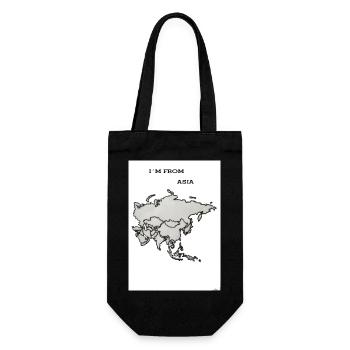 I'm from Asia-Slogan - Geschenkbeutel für Flaschen - Schwarz - Vorne