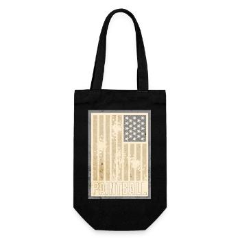 Drapeau américain aux tons sépia pour le paintball - Sac à bouteille - noir - Devant