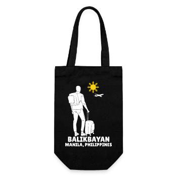 Philippinen Filipino Flagge Stolz I Geschenk - Geschenkbeutel für Flaschen - Schwarz - Vorne