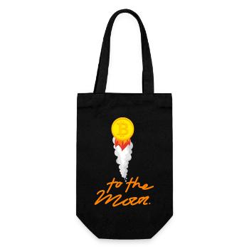 Crypto To The Moon 5 BTC Bitcoin - Sac à bouteille - noir - Devant