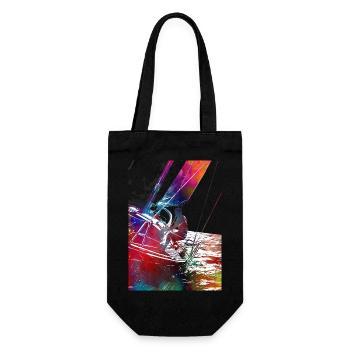 Yachtrennsport Kunst #yachting - Geschenkbeutel für Flaschen - Schwarz - Vorne