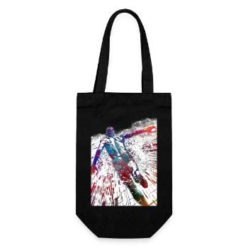 Schwimmsport #swimmer #sport - Geschenkbeutel für Flaschen - Schwarz - Vorne