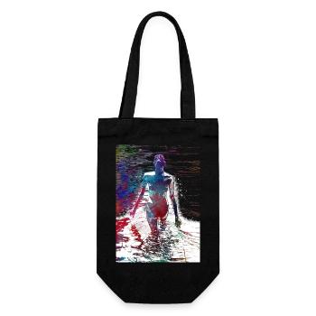 Schwimmsport #swimmer #sport - Geschenkbeutel für Flaschen - Schwarz - Vorne