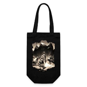 Computer-PC-Spieltechnologie Gamer-Gaming Modern - Geschenkbeutel für Flaschen - Schwarz - Vorne