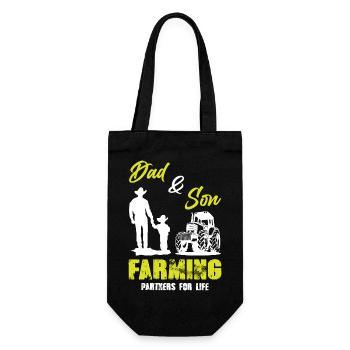 Papa et fils Farming - Sac à bouteille - noir - Devant