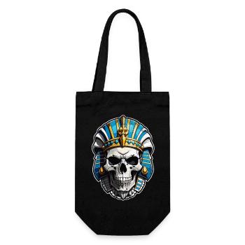 Pharaoh- Mummy - Egypt - Gift Bag for Bottles - black - Front