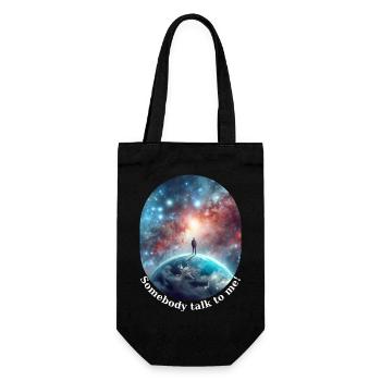 Que quelqu’un me parle - Sac à bouteille - noir - Devant