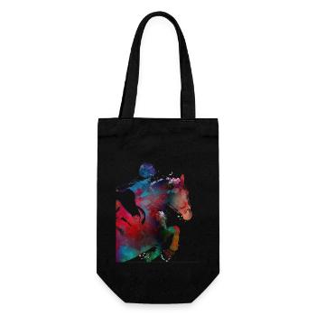 Horse Rider #rider #horse #sport - Gift Bag for Bottles - black - Front