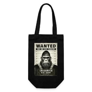Bigfoot mugshot - Gift Bag for Bottles - black - Front