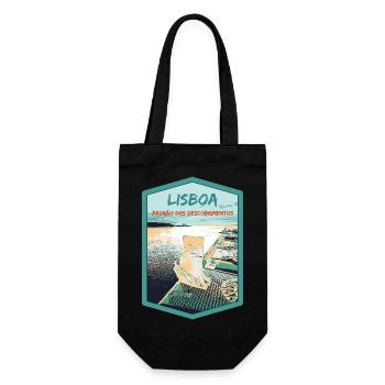 Denkmal für die Entdeckungen, Belém, Lissabon - Geschenkbeutel für Flaschen - Schwarz - Vorne