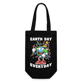 Earth Day Everyday Party - Gift Bag for Bottles - black - Front