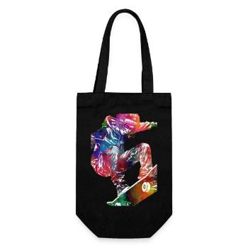 Skateboard #skate #skateboard #sport - Gift Bag for Bottles - black - Front