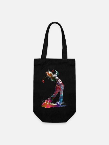 Golf player sport #golf #sport - Gift Bag for Bottles - black