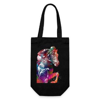 Horse Rider #rider #horse #sport - Gift Bag for Bottles - black - Front