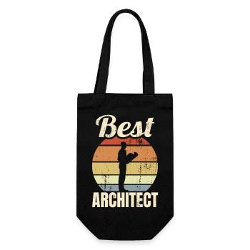Toller Architekt - Geschenkbeutel für Flaschen - Schwarz - Vorne