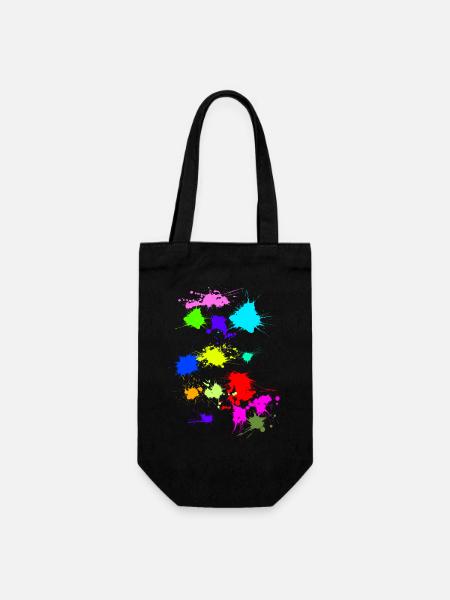 Spots - Gift Bag for Bottles - black