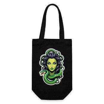 medusa mythologie grecque monstre - Sac à bouteille - noir - Devant