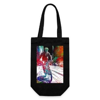 Cycling #cycling #sport #bike - Gift Bag for Bottles - black - Front