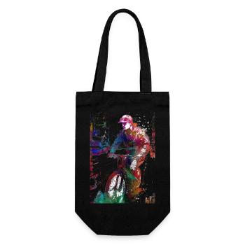 Cycling #cycling #sport #bike - Gift Bag for Bottles - black - Front