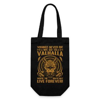 Scandinavie nordique rétro viking mythologie mystique - Sac à bouteille - noir - Devant