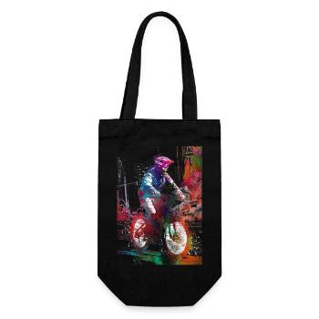 City bike sport art #bike - Gift Bag for Bottles - black - Front
