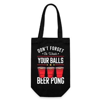 Beerpong Alcohol Rules Ball - Sac à bouteille - noir - Devant