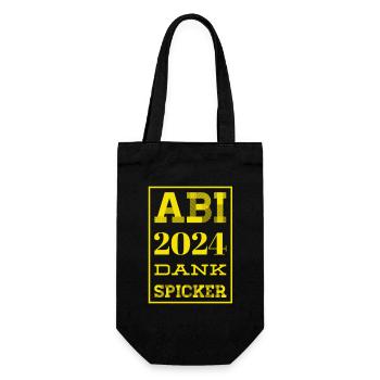 Abi 2024 Sprüche - Geschenkbeutel für Flaschen - Schwarz - Vorne