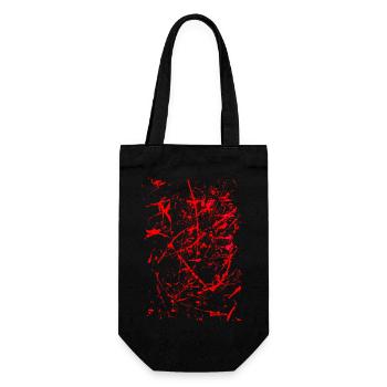 "Abstract 69" by Acryl Galerie & Design - Gift Bag for Bottles - black - Front