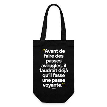 Citation célèbre footballeur coach - Sac à bouteille - noir - Devant