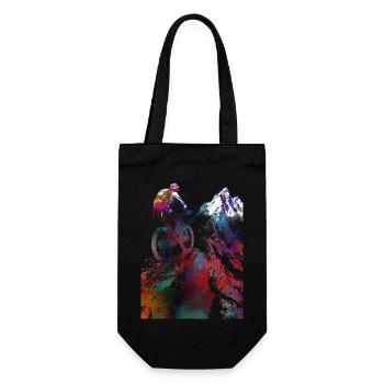 Cycling Bike sport article #cycling #sport #biking - Gift Bag for Bottles - black - Front