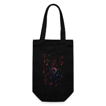 Clé de musique pour violon - Sac à bouteille - noir - Devant