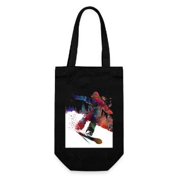 Snowboard-Sportkunst #snowboard - Geschenkbeutel für Flaschen - Schwarz - Vorne