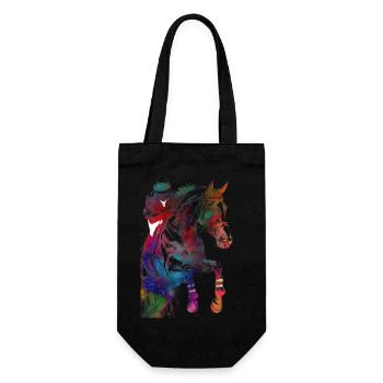 Horse Rider #rider #horse #sport - Gift Bag for Bottles - black - Front