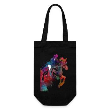 Horse Rider #rider #horse #sport - Gift Bag for Bottles - black - Front