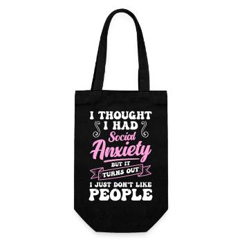 Shyly secretive - Gift Bag for Bottles - black - Front