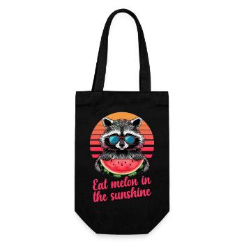 Cute Raccoon Raccoon Nature Baby Raccoon Forest - Gift Bag for Bottles - black - Front