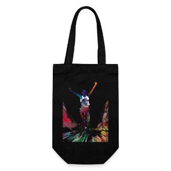 Runner sport art #runner #sport #jogging - Sac à bouteille - noir - Devant