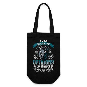 Wolves Predator Strength - Gift Bag for Bottles - black - Front