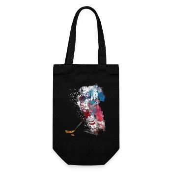 Joueur de hockey sportif - Sac à bouteille - noir - Devant