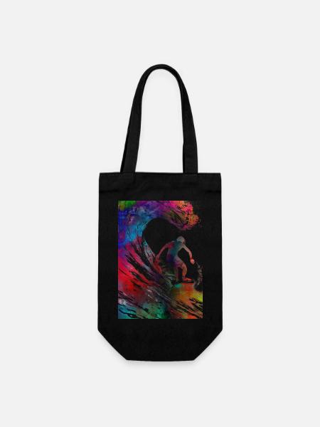 Surfeur sport art #surfer #sport - Sac à bouteille - noir