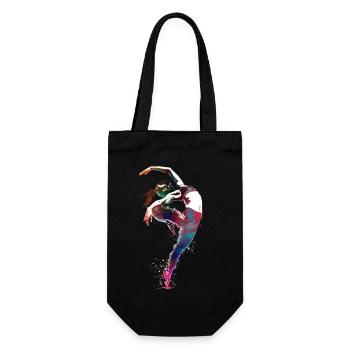 Turnen Sport Kunst #gymnastics #sport - Geschenkbeutel für Flaschen - Schwarz - Vorne