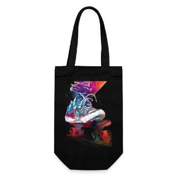 Skateboard sport art #skate #skateboard #sport - Gift Bag for Bottles - black - Front
