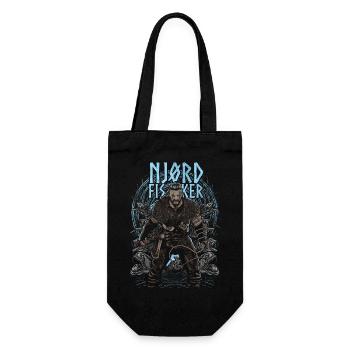 Njørd Fisker - Viking - blue - Gift Bag for Bottles - black - Front