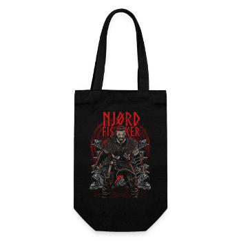 Njørd Fisker - Viking - red - Geschenkbeutel für Flaschen - Schwarz - Vorne
