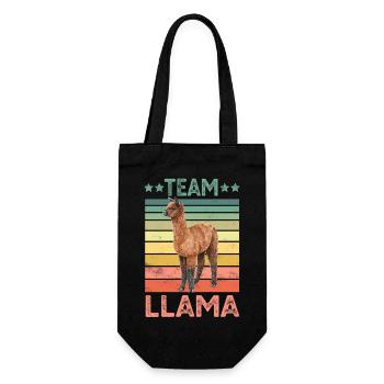 Lama - Geschenkbeutel für Flaschen - Schwarz - Vorne