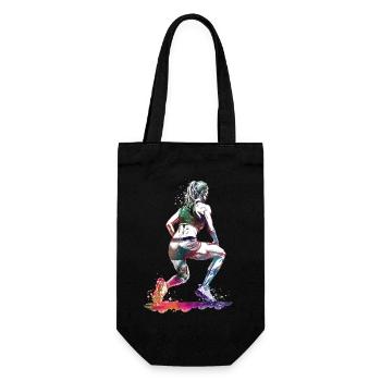 Fitness, sport, art - Sac à bouteille - noir - Devant